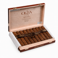 Open box of 10 Oliva Serie V Melanio Double Toro Natural cigars